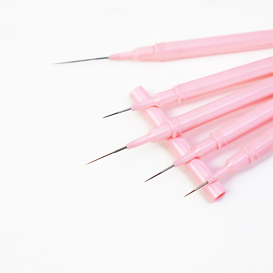 5 Pcs Nail Liner Brush Set Handle Nails Art Brushs Drawing Lines Stripe Painting Flower Pens Manicure Tools 6/9/11/15/23mm
