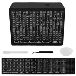 Deluxe Wooden Savings Bank with Reusable Goal - Tracking & Numbered Slots (Type B)