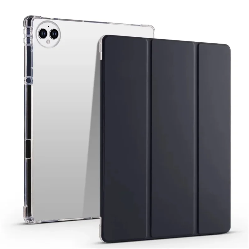 Premium PU Leather Soft Back Stand Cover for Tablets - Elegant Protective Case and Stand for 12.2-Inch Devices