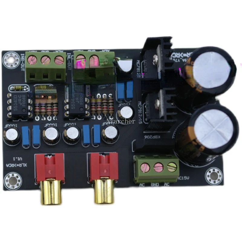 Xlr Canon Balance Signal Receber Módulo Rca Board Amplificador de Potência