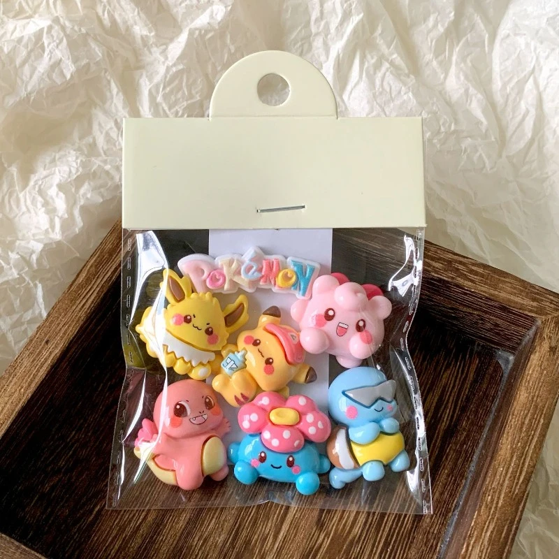 

Pokémon magical baby pikachu Snorlax Bulbasaur Charmander 3D three-dimensional DIY Traceless Kawaii decorate cream parts