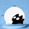 Cartoon Cat Print Children's Waterproof Silicone Swimming Cap Kid's Boys Girls Universal Ear Protection Swimming Hat Swim Cap 3