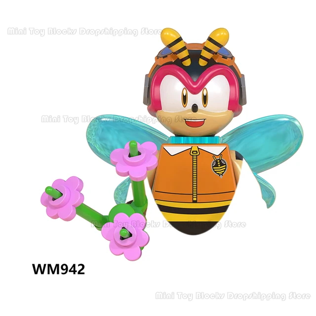 WM6086 WM6087 WM6088 LG1001 Sonics Anime Building blocks Amy Rose Ray Storm Shadow Bricks mini action toy figure Children gifts WM942