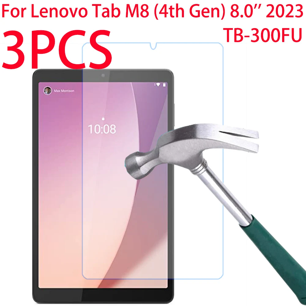 

Закаленное стекло для Lenovo Tab M8 (4-го поколения), 2023 дюйма, 3 шт.