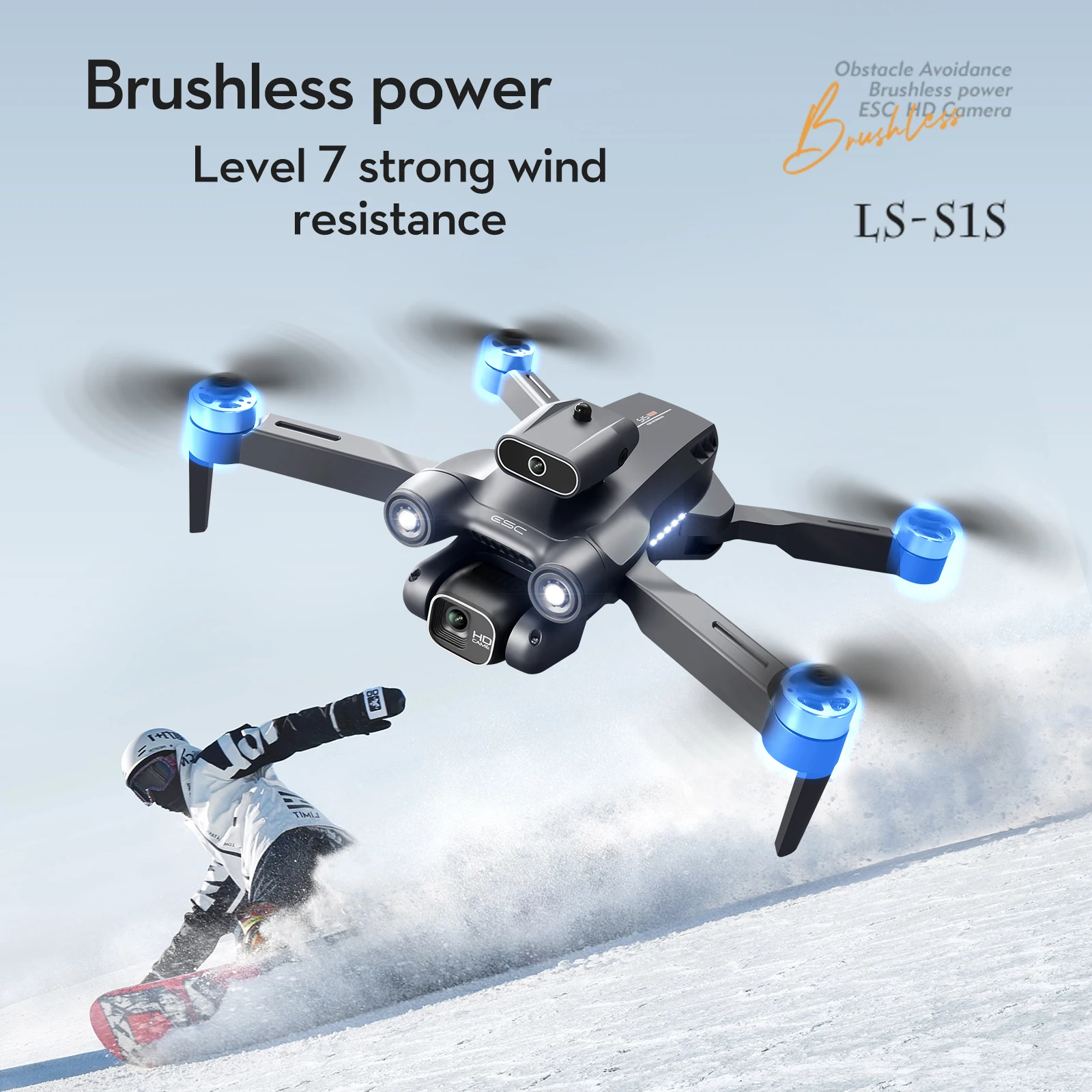 

Дрон S1S FPV 6K профессиональный, Квадрокоптер с 4K камерой, обход препятствий, складной бесщеточный двигатель, Ру Дрон, игрушки, подарки