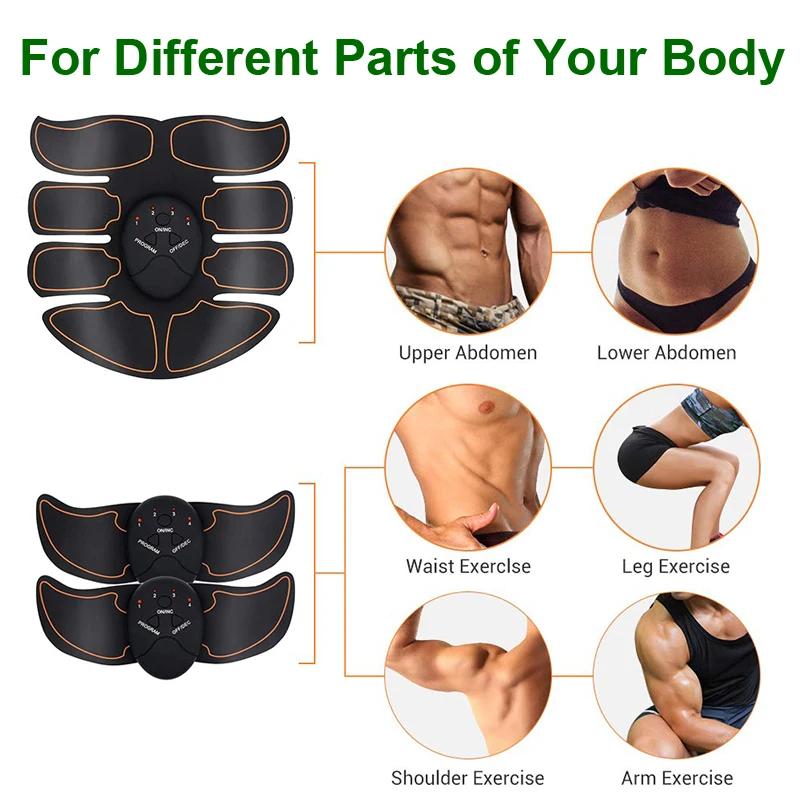 Wireless EMS Muscle Stimulator Toner ABS Abdominal  Hip Trainer Weight Loss Fitness Shaping  Electric  Body Slimming Massager
