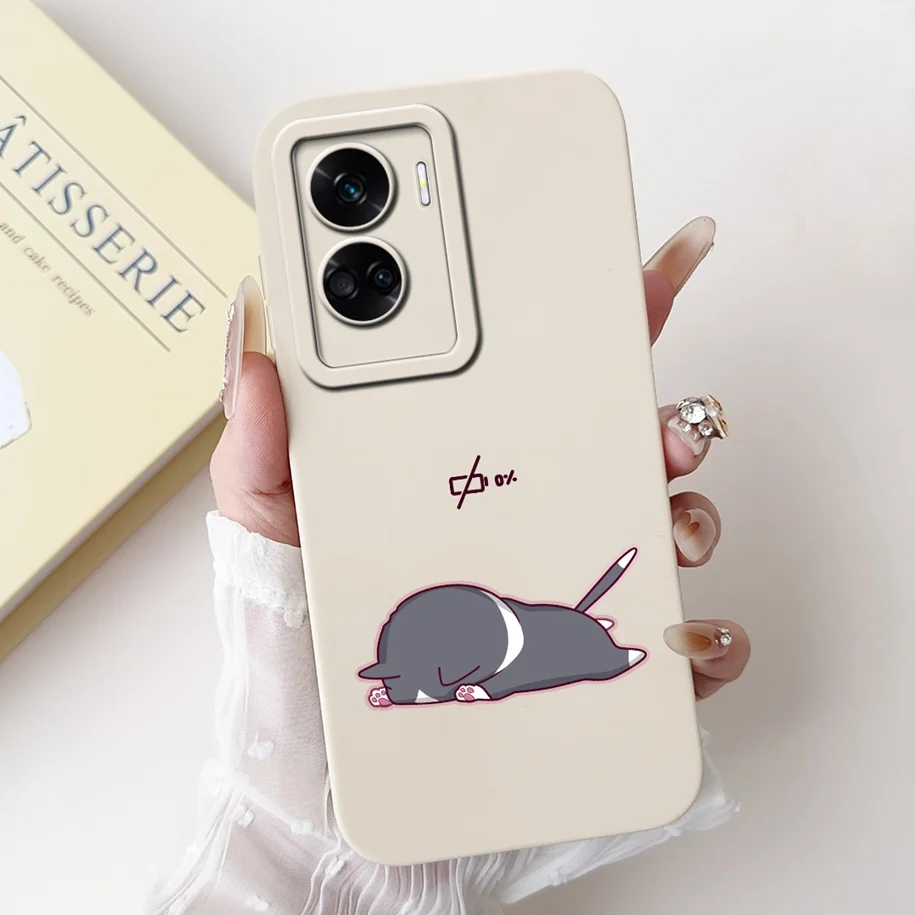 Shockproof Soft Liquid Silicone Phone Case with Popular Flower Design