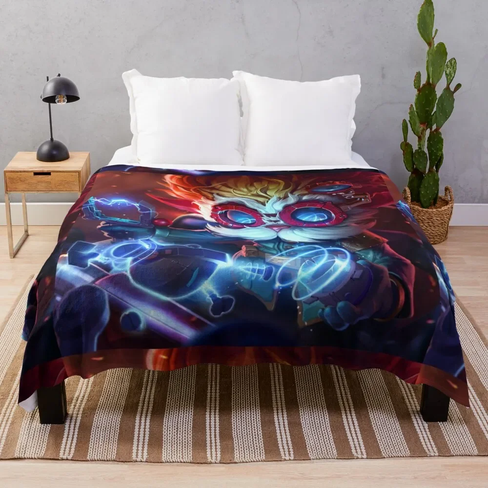 

Heimerdinger colorful Throw Blanket Baby Blanket cosplay anime Camping Blanket Softest