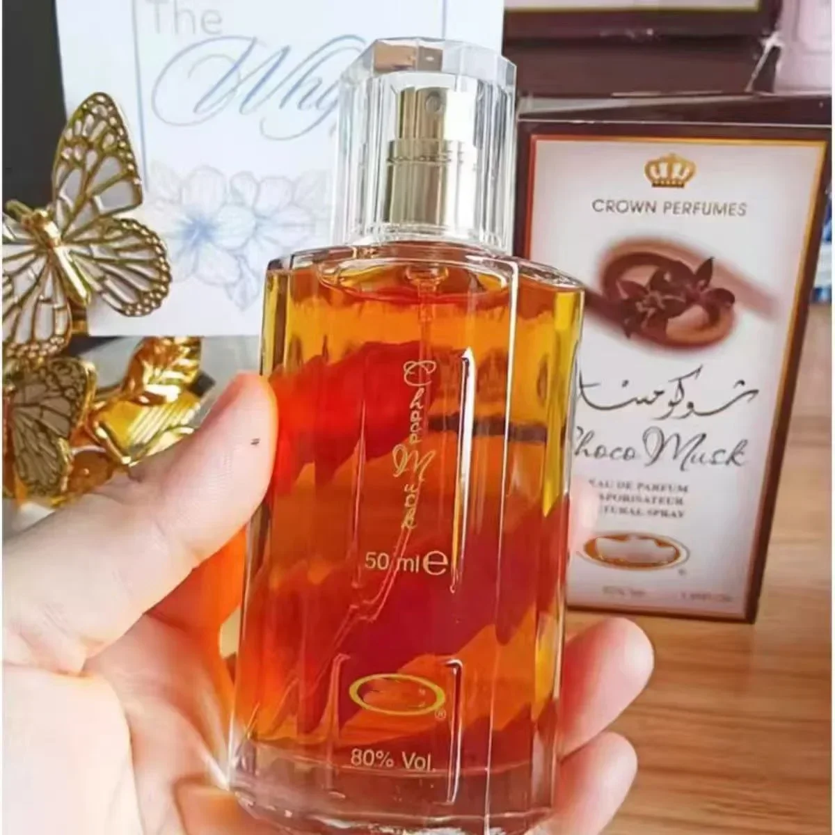 Profumo di lusso da donna da 50 ml Fragranza al cioccolato e almizcle con fragranza di rose e vaniglia Profumo di colonia arabo Dubai - immagine 5