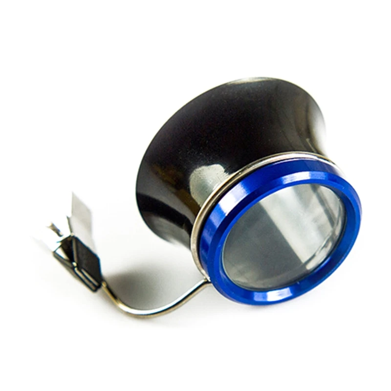 Y9RE 10X Clip-On Glasses Magnifier Meatl Alloy Jewelry Loupe Lens