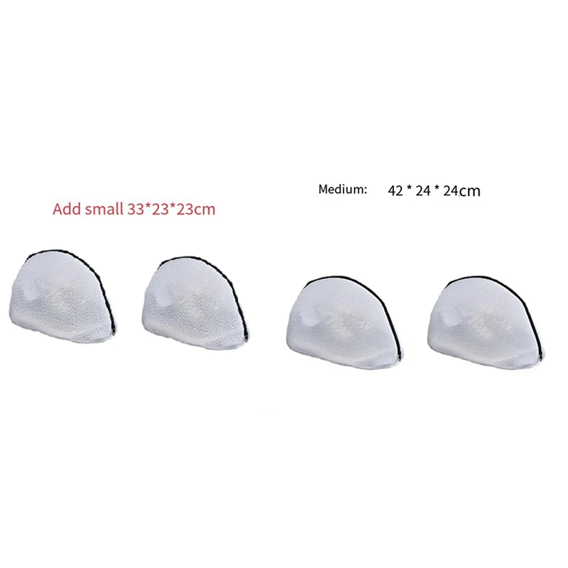 

Сетчатый мешок для стирки для тренировок/обуви с застежкой-молнией для стиральных машин, дорожные сумки-органайзеры для одежды, 2 шт.