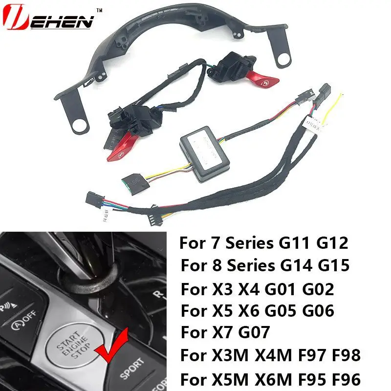 BMW M3 M4 i3 i4 Z4 X3 X4 X5 X6 X7 12345678 시리즈 스티어링 휠 M1M2 버튼 모드 스위치 M 스포츠 단추 수정 액세서리