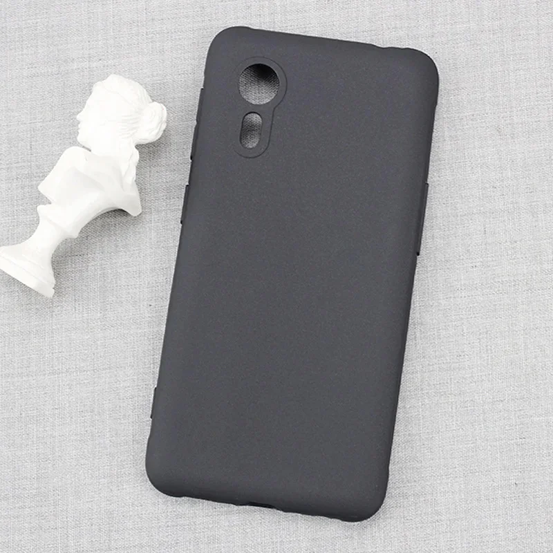 Black Matte Slim Silicone TPU Case - Durable Protective Back Cover and Bumper