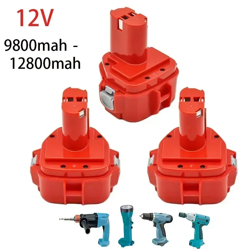 

2024 New Electric Tool Battery Rechargeable Battery 9800/12800mAh12V Nickel Cadmium Battery Replacement PA12 1233 1222 1223 1235