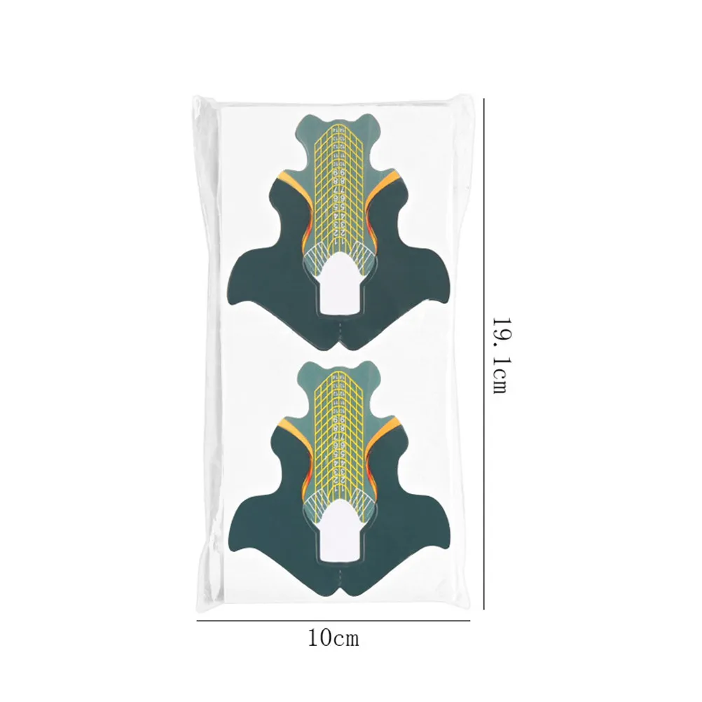 100개입 물고기 꼬리 모양 아크릴 연장 트레이 도구 (살롱 DIY 매니큐어 네일 아트 액세서리 네일 도구)