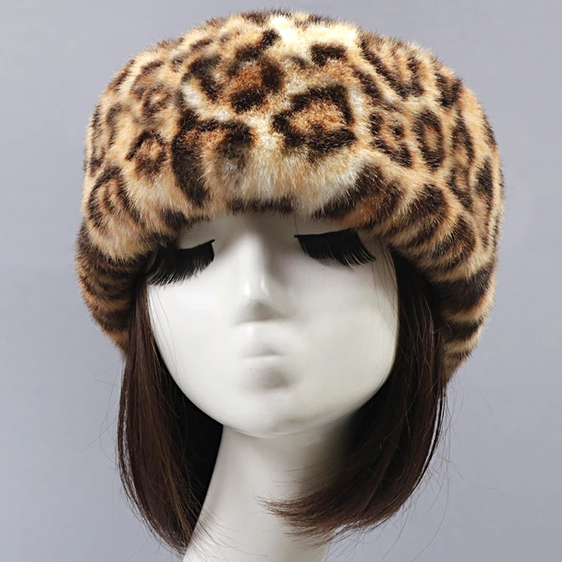 

Зимняя теплая плюшевая утепленная модная плотная пушистая Русская Шапка без пальцев уличные Лыжные шапки для женщин ветрозащитные шапки из искусственного меха