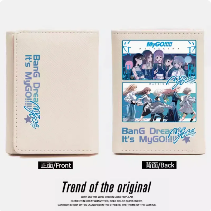 

BanG Dream! It's MyGO Anime Wallet Women's Fold Bag Multi Card Large Capacity Fashion Wallet Gift