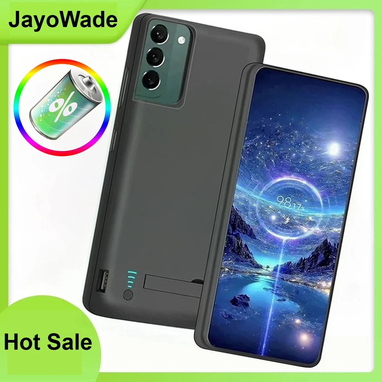 제이오웨이드 삼성 갤럭시 S22 S22+ 플러스 S22 울트라용 10000mAh 배터리 충전 케이스 파워 뱅크 충전 폰 커버