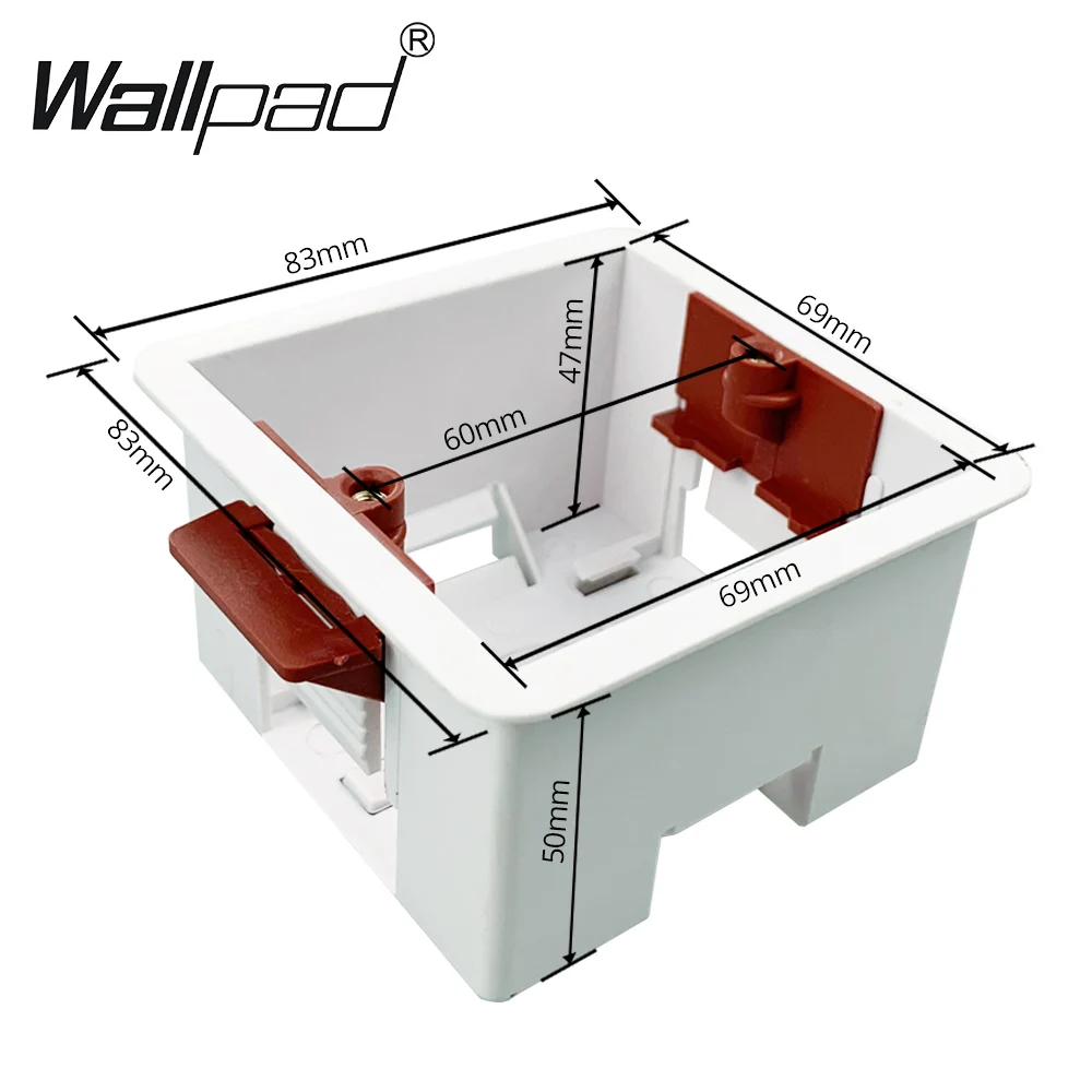 50mm Depth Dry Lining Box Switch BOX Wall Socket Cassette Wallpad For Gypsum Board Plasterboard UK EU Drywall switch box dry lining box