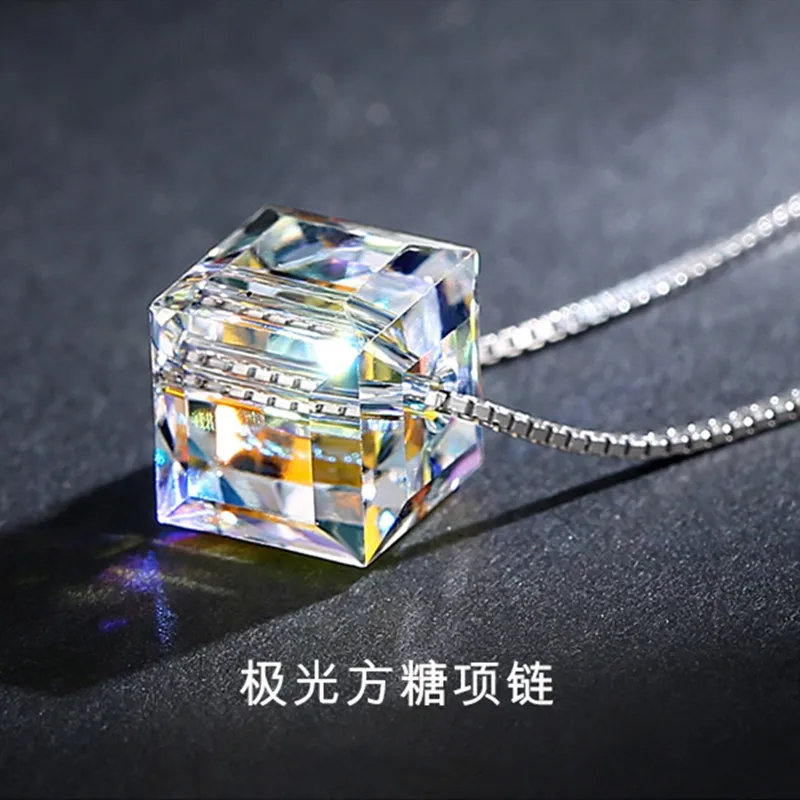 Natural Aquamarine Healing Stone Pendant Gem Minerals Amethyst DIY Gift  Crystal Pendant Female Rubik's Cube Necklace - China Fashion Jewellery and  Pendulum Necklace price | Made-in-China.com