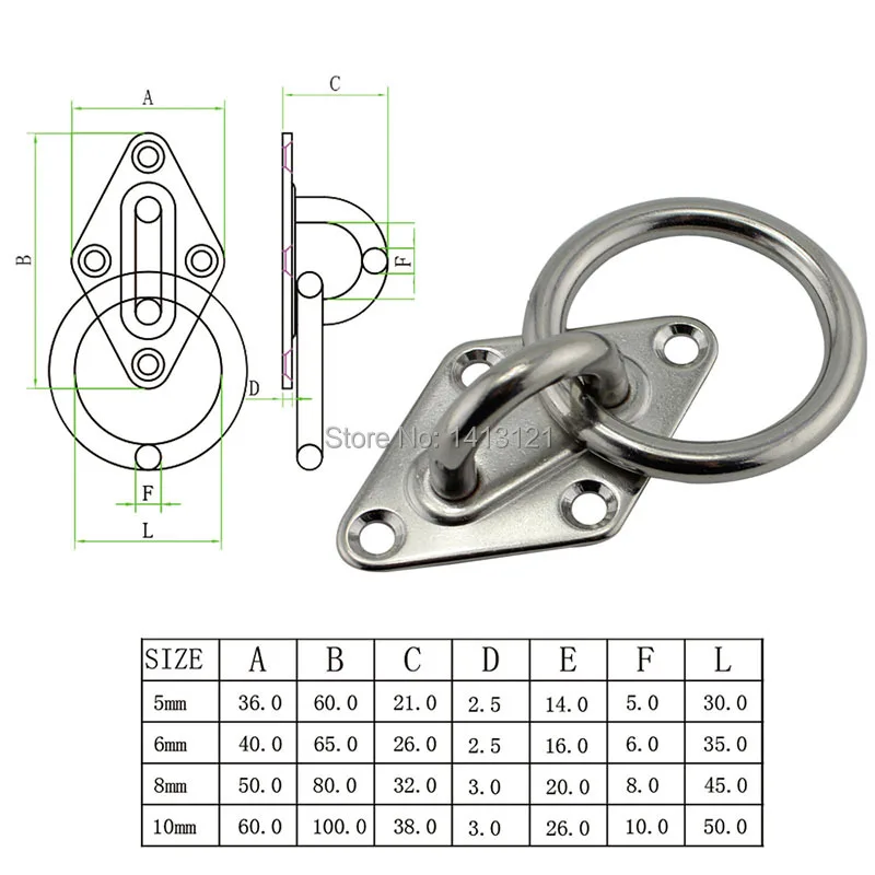 Description Picture 3 of itemStainless Steel Circle Ring Hanger Buckle DIY Handmade Chain Fitting Door Hasp Hook Suspension Connecting Latch Hardware Part