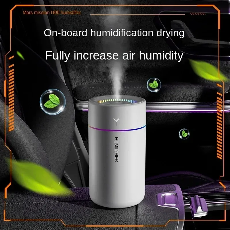 280ML Car Air Humidifier With Colorful Lights Aroma Diffuser Essential Oils For Home Bedroom Office Silent Ultrasonic Mist