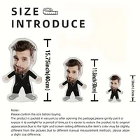 Customized face pillow, polyester knitted fabric, mixed colors, unique commemorative cartoon plush doll pad 2