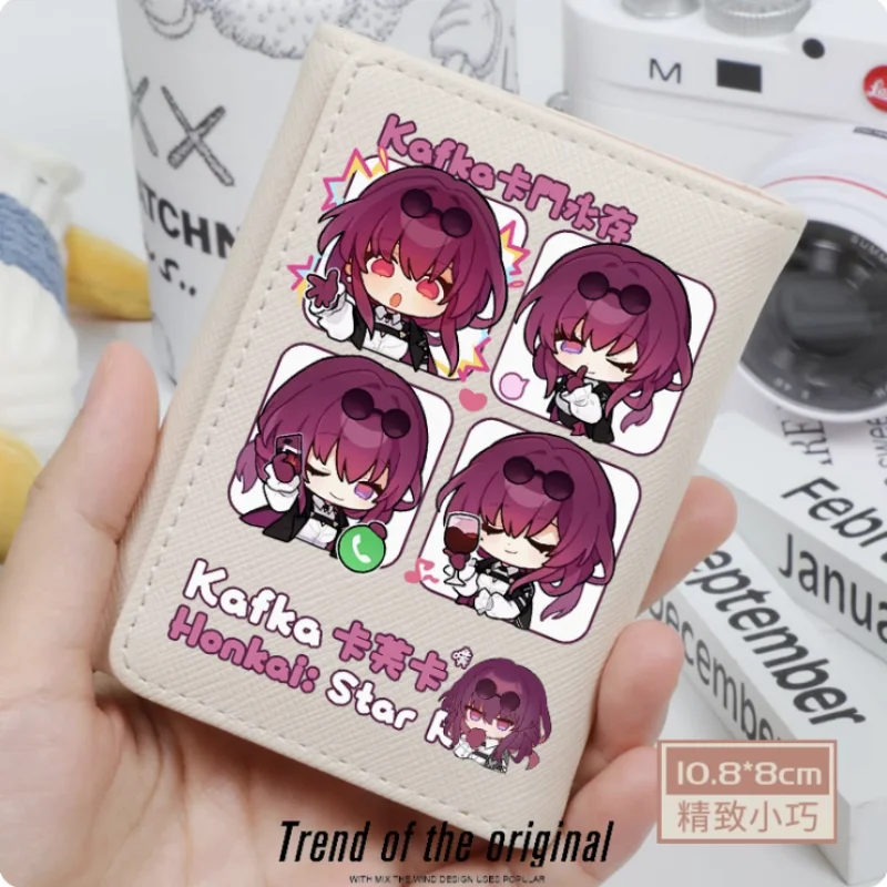 Anime Honkai: Star Rail Kafka Wallet Women Fold Bag Multi Card  Coin Pocket Holder Fashion Wallet Gift