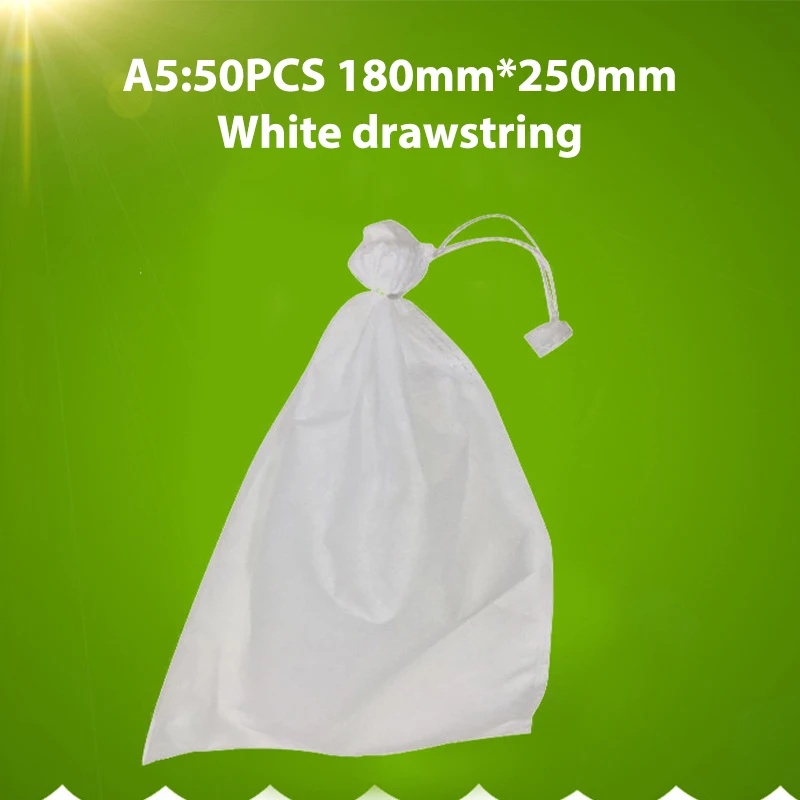 50PCS Fruit Grow Bags Anti Bird Drawstring Grape Protection Bag Pest Control Tool Prevent Plant Grow Bags garden tools 