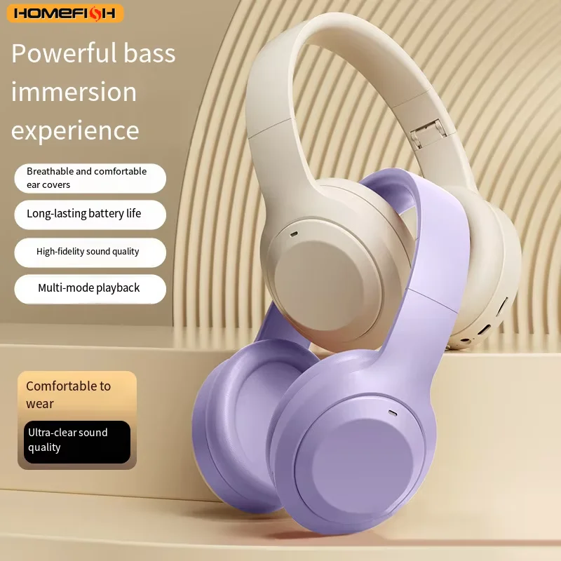 M5 wireless headphones, HiFi stereo, noise-cancelling gaming
