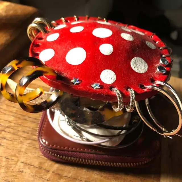 Gomba Fülbevaló Szervező Ékszer Torony, Ház, Esztétikai Dekoratív Állvány - Image 2