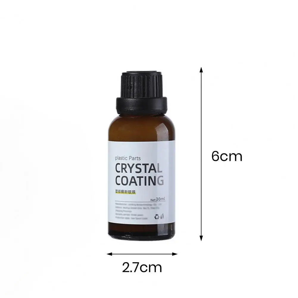 30ML Protective Coating Car Plastic Parts Crystal Coating Long Duration High Gloss Waxing Effect Lens Anti-fog Protection Plasti