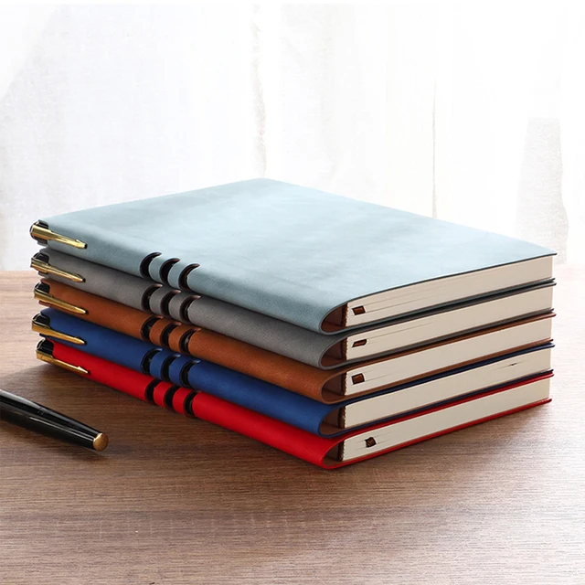 Leather Writing Notebook A5, Soft Leather Agenda