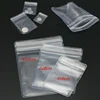100pcs  Thick Grip Resealable Zip Lock Bags Self Seal Clear Plastic Poly Bag 1