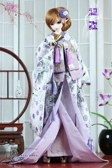 Vêtements délicats de poupée BJD, Sakura rose, kimono de style japonais,  MSD, YOSD, accessoires YukMiPOPO68, UnmunID75, mariage, 1/6, 1/4, 1/3