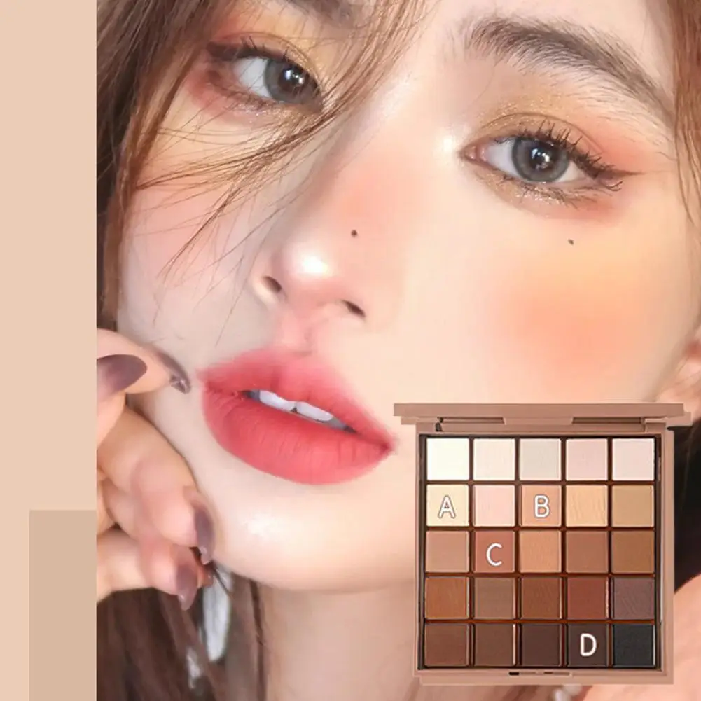 

25 Colors Punk Smokey Matte Glitter Eyeshadow Palette Pigments Eye Shiny Eyeshadow Glitter Shadow Shimmer Palette Eye I3H5