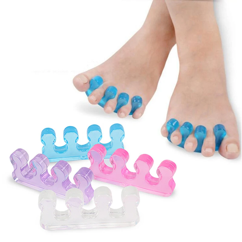Nail Toe Separating Toe Separator Manicure Pedicure Manicure Pedicure Tool Flexible Soft Silicone Separating Straighteners toe separators toe spreader finger toe separator