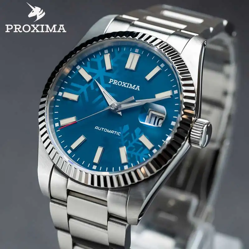 

Proxima PX1700 Men's Watches 39mm Automatic Mechanical Watches Sapphire PT5000 SW200 Sapphire 20Bar Wristwatch Retro Luxury