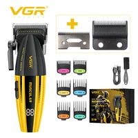 9000RPM VGR V-285 Men’s Hair Clipper LED Display DLC Blade Cordless Ceramic Blade Professional Hair Cutting Machine Hair Trimmer