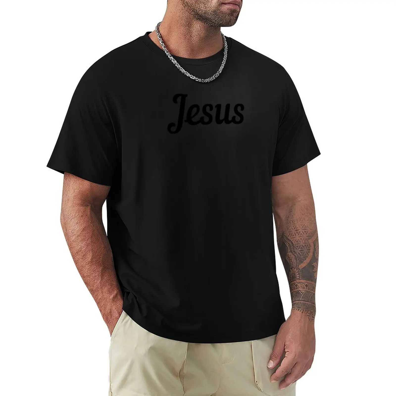 

Jesus T-Shirt for a boy rapper graphic tees men clothes