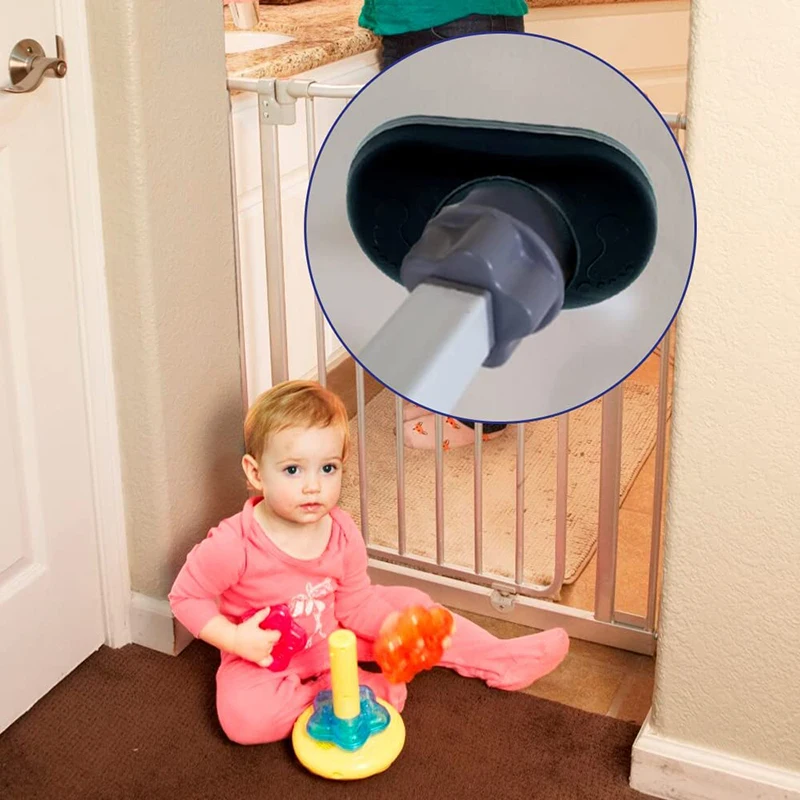 

Baby Gate Wall Guard Protector 4pcs Stair Gate Extension Wall Saver Pads For Pressure Gate Door Stairs