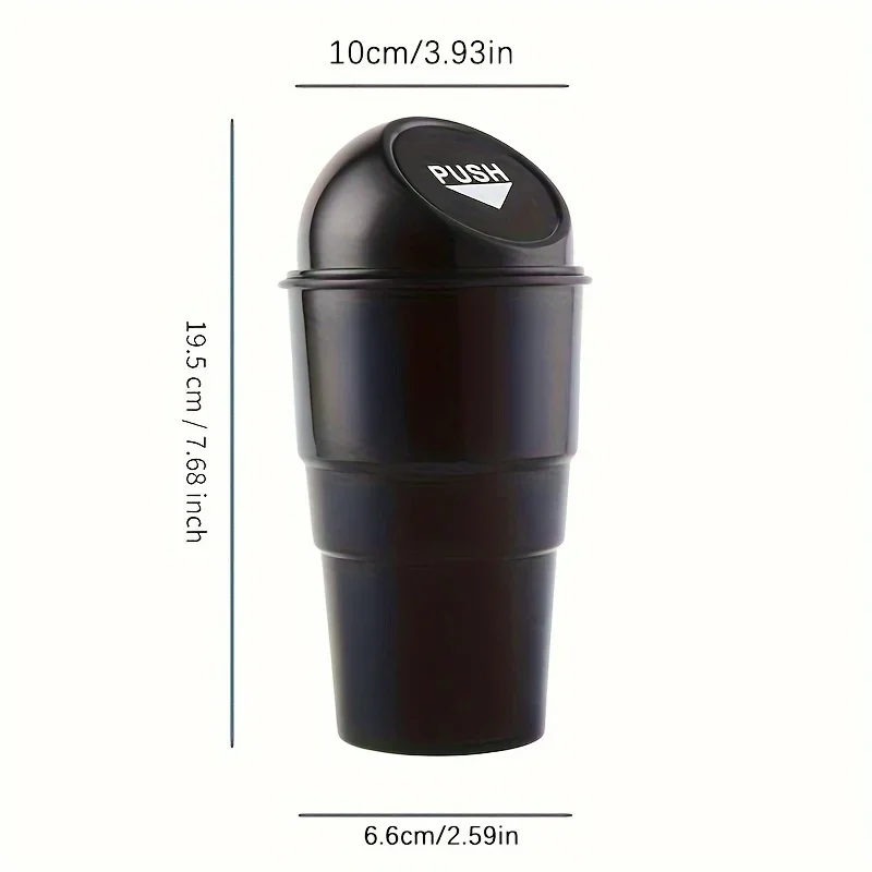 Car Trash Can Multi-Functional Car Trash Can 2-in-1 Shelf Bucket Keep Car Clean & Organized