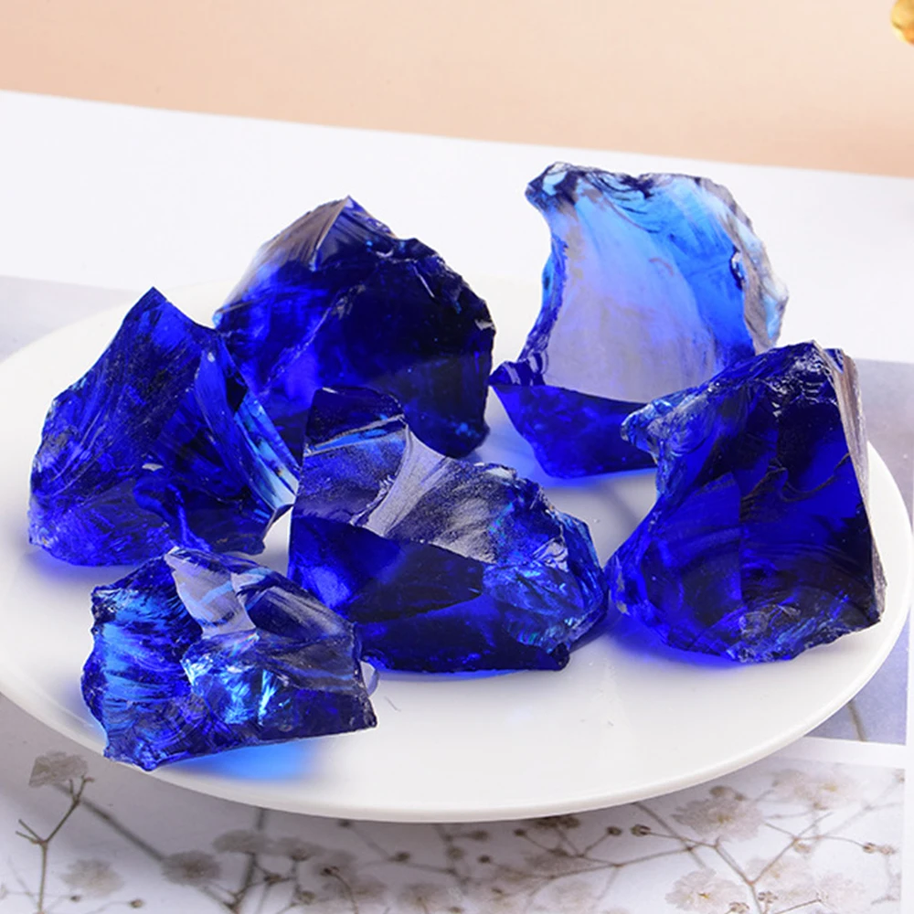 Irregular Glaze Glass Stone Healing Crystal Reiki Quartz Meditation Aromatherapy Stone Fish Tank Landscaping Garden Home Decor