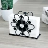 1 Metal Creative Napkin Holder Modern Simple Flower Napkin Holder Suitable for Restaurant Hotel Cafe Vertical Paper Towel Holder 2