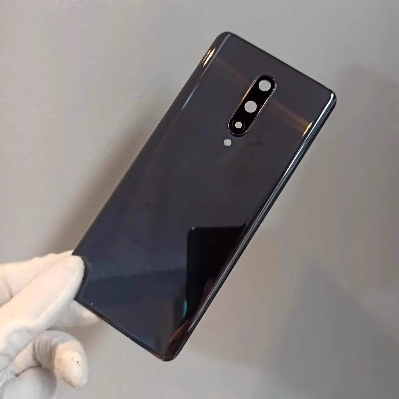 문짝 휴대폰 후면 케이스 및 카메라 렌즈 교체, Oneplus8 하우징, 6.55 인치 유리 배터리 후면 커버 수리
