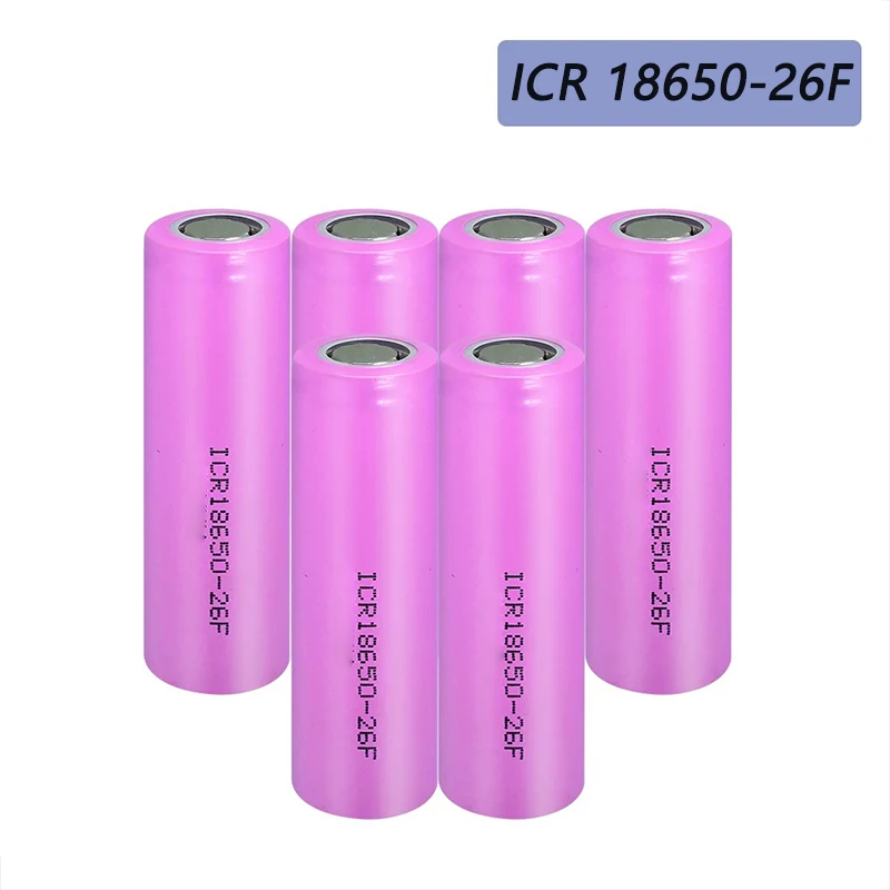 Nuovo Originale 3.7V Icr18650 2600Mah Per Batterie 18650 26F Batteria Ricaricabile Agli Ioni Di Litio Per L'Uso Della Torcia Elettrica