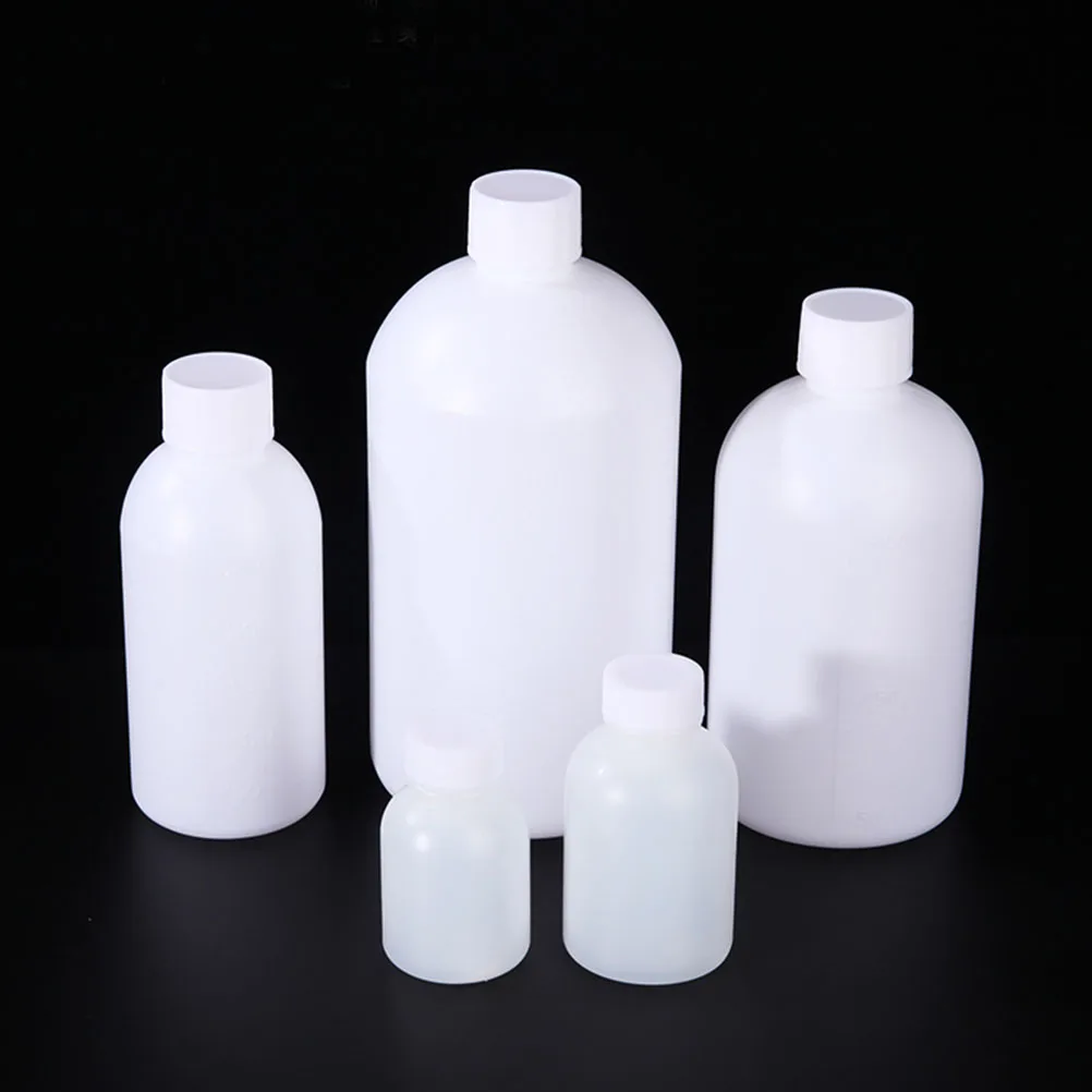 2pcs Chemical Reagent Bottles Clear Plastic Laboratory Sample Bottles Empty Liquid Refillable Jar 500ML 17x7.7x7.7cm plastic bottle
