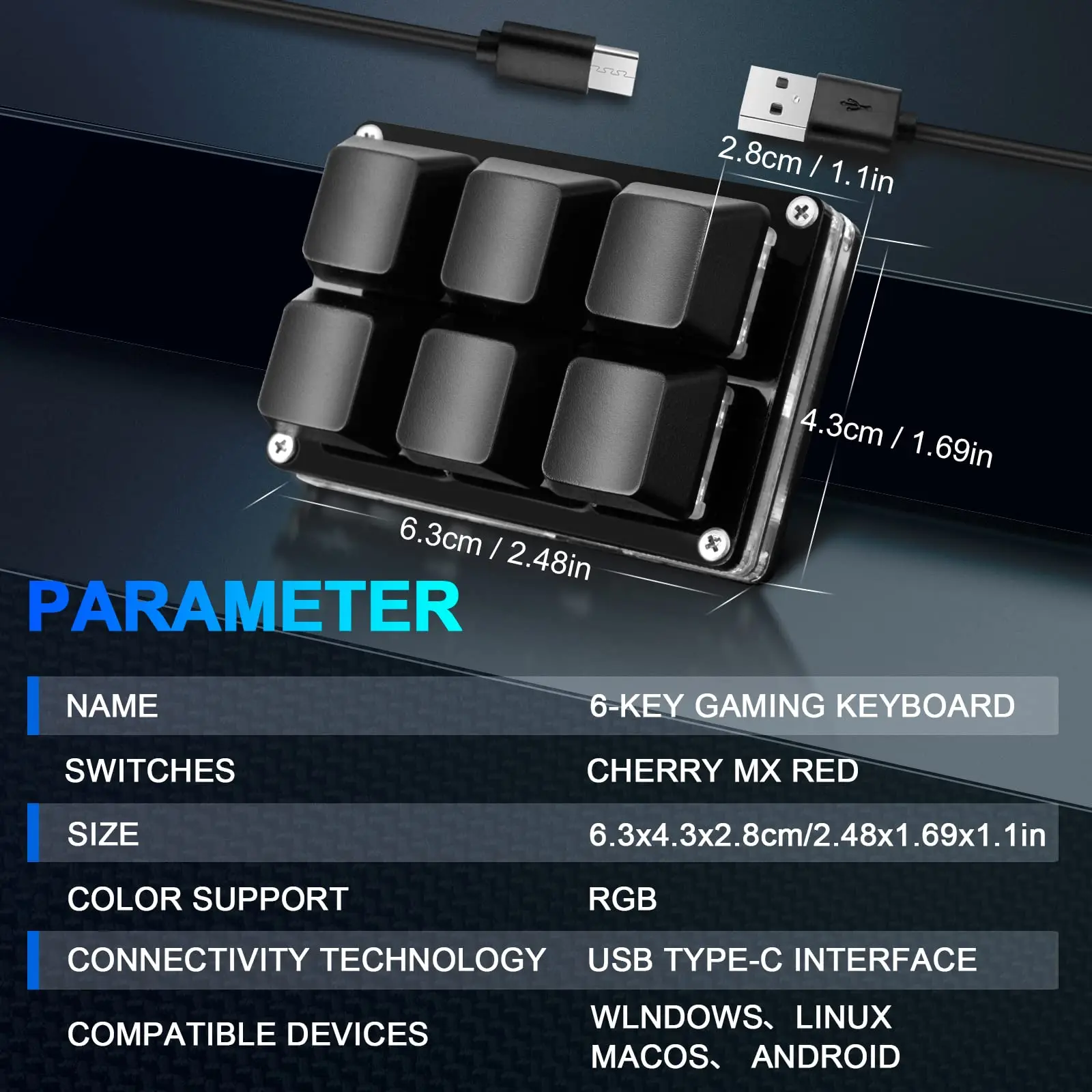 Keypad Imad ad Keypad Keypad Teclado Aming Teclado de Transmissão Teclas Acacro Rorogramming Eyeyboard Ini Ini Ini Ini Ini ed ed Witch Bruxa Witch Rarararararararachanchanechanical Eyeyboard - Imagem 5