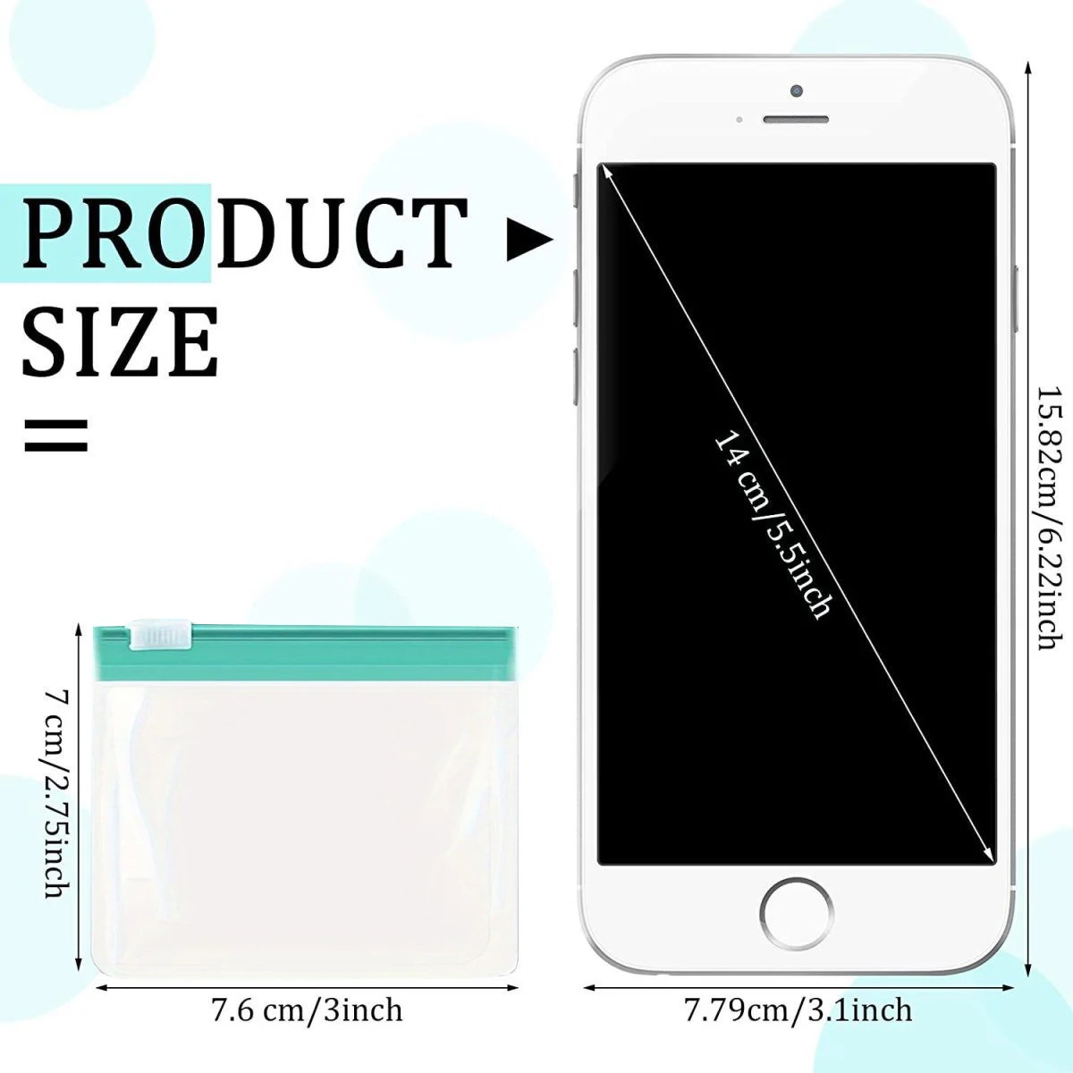 Waterproof EVA Medicine Storage Bags Reusable Pill Pouches