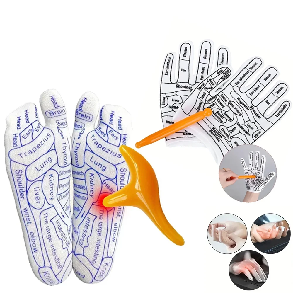 Acupressure Reflexology Massaging Socks – Set of 6 for Foot Relief and Physiotherapy